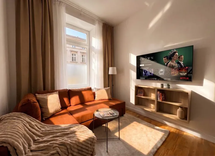 Wohnzimmer – Drei-Zimmer-Apartment