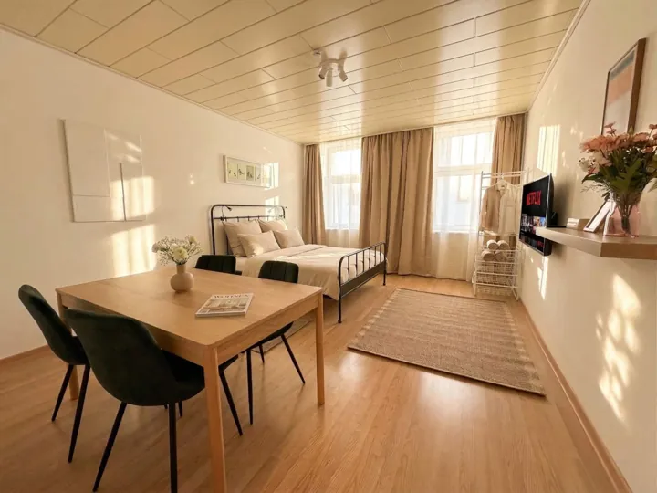 Schlafzimmer 2 – Apartment mit eigener Waschmaschine