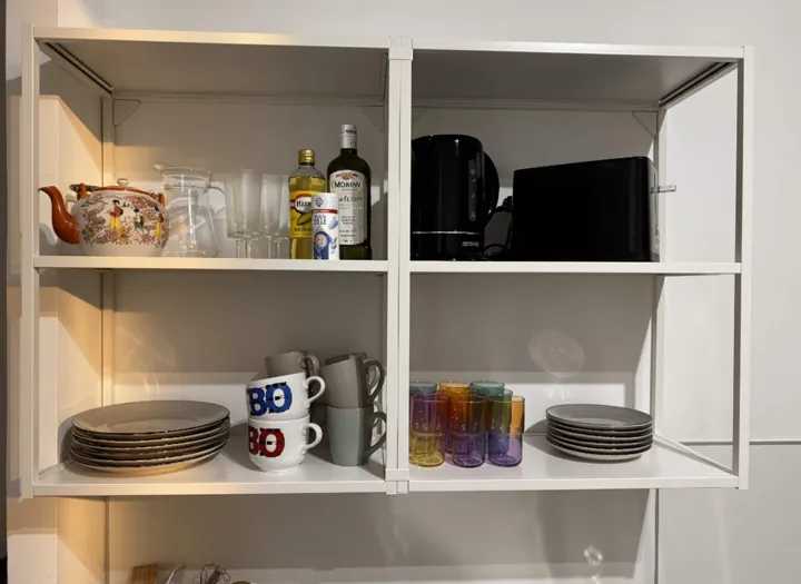Voll ausgestattete Küche – Apartment mit zwei Schlafzimmern