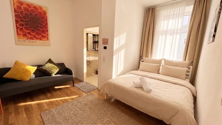 Schlafzimmer 1 – Apartment mit zwei Schlafzimmern